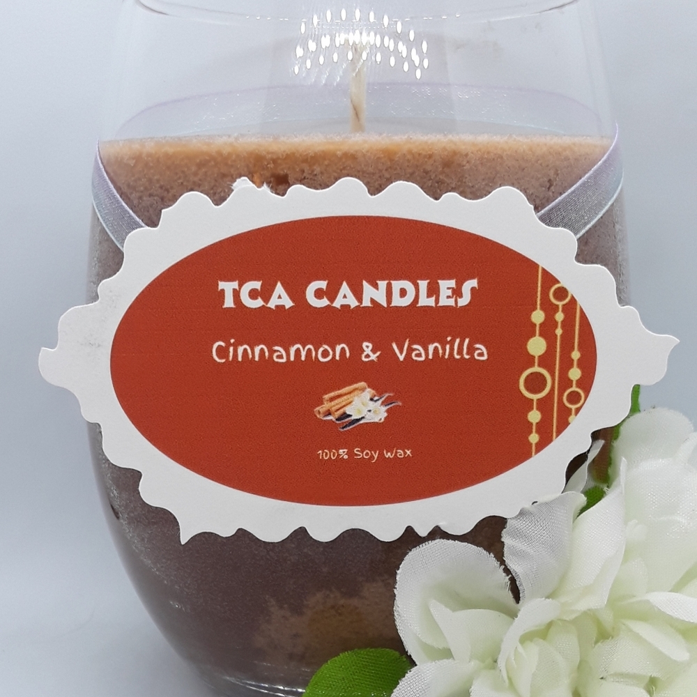 Cinnamon & Vanilla Scented Candle